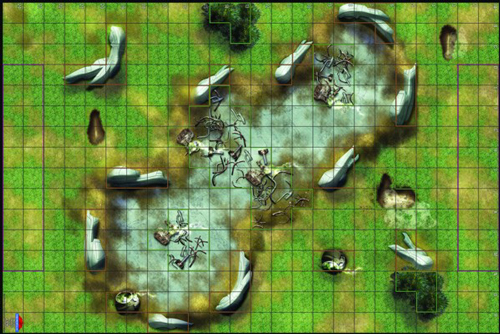 HeroClix Battle Map: Spaceship Crash Site (29251)