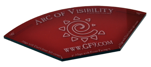 Arc of Visibility Template: Red (GFG103)
