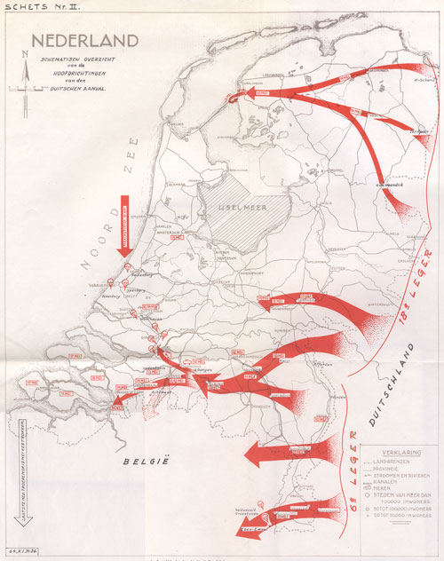 netherlands map 1940s