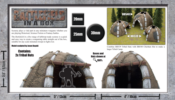 Battlefield in a Box: Bestial Huts (BB539)
