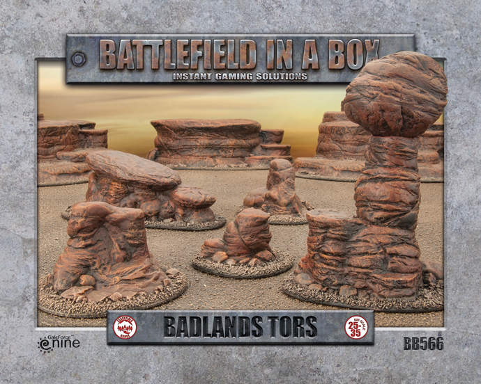 Battlefield in a Box Badlands Pillars 15mm 28mm 35mm Terrain Rock Terrain Stone 