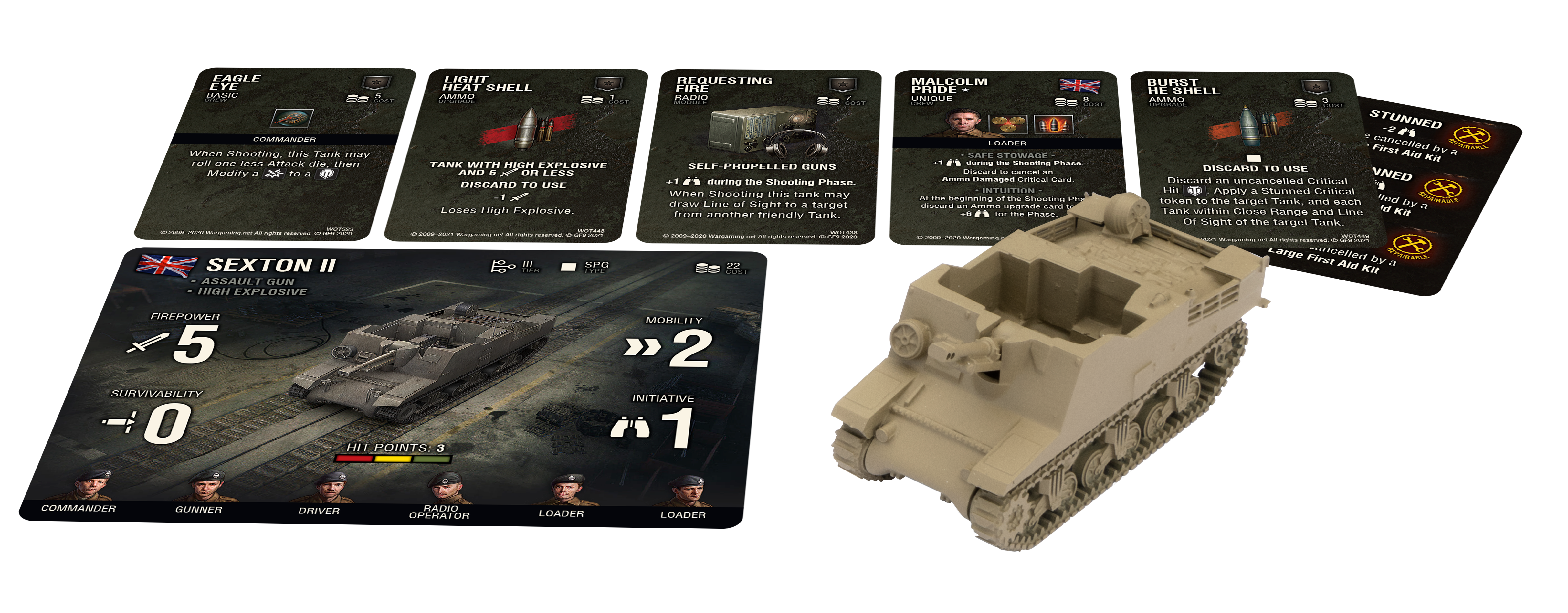 Sexton II and Tank Cards