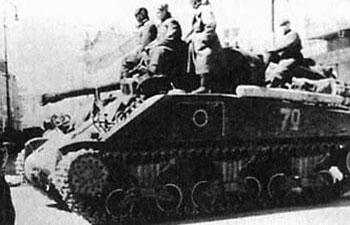 Soviet 'Emcha' M4A2 Sherman, the main tank of the 3rd Guards Mechanised Corps
