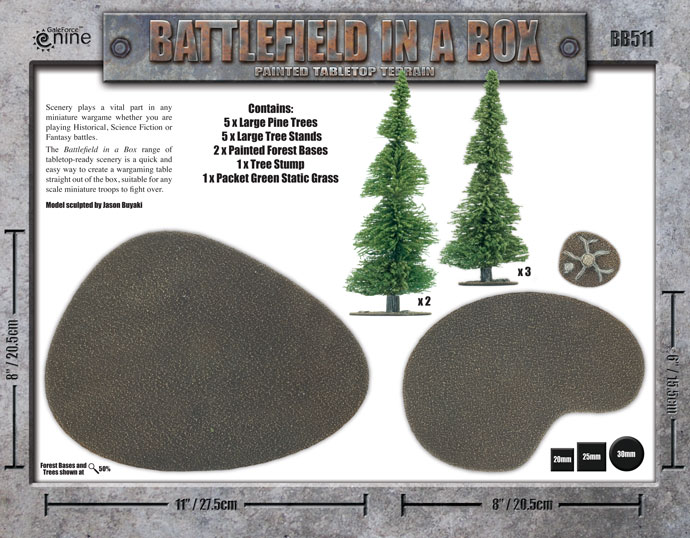 Battlefield In a Box Large Pine Wood 
