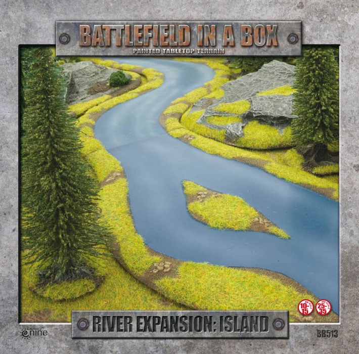 Battlefield in a Box - River Expansion: Island Box Front (BB512)