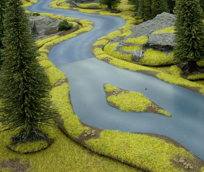 Battlefield in a Box - River Expansion: Island River Section (BB512)