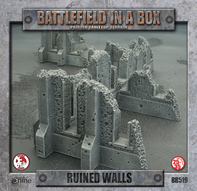 Battlefield in a Box: Ruined Walls (BB519)