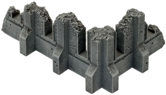Battlefield in a Box Gothic Ruined Walls 28mm 35mm Tabletop Scenery Gebäude 