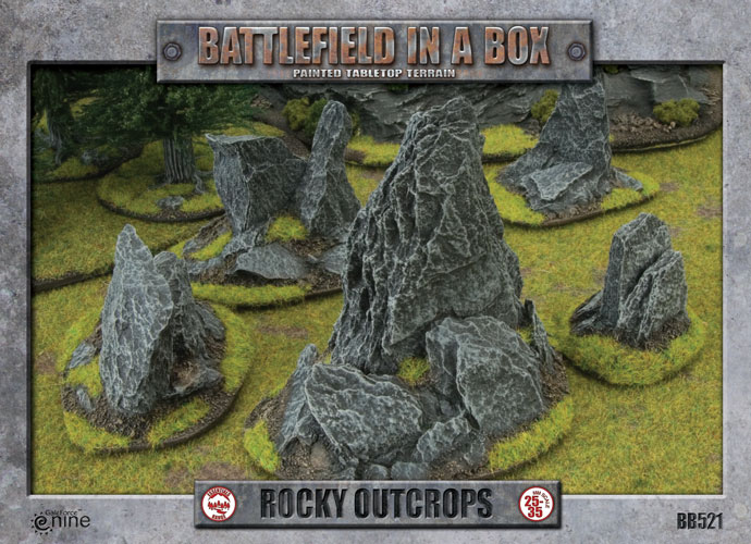Large Rocky Hill NIB Plastic Gale Force Nine Battlefield in a Box