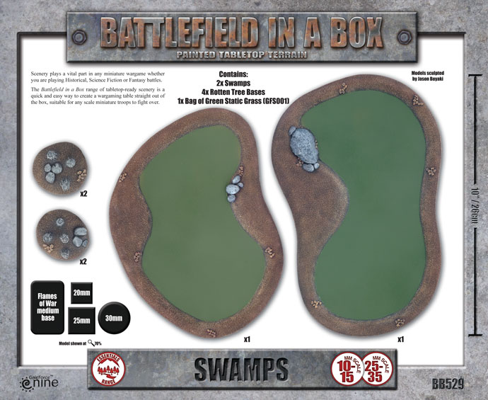 Battlefield in a Box: Swamps (BB529)
