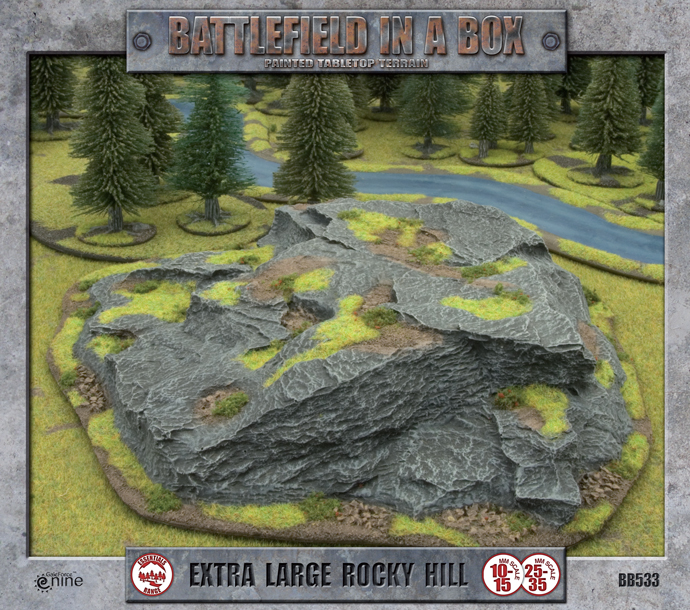 Large Rocky Hill NIB Plastic Gale Force Nine Battlefield in a Box 
