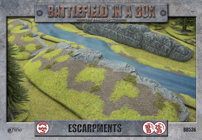 Battlefield in a Box: Escarpments (BB536)