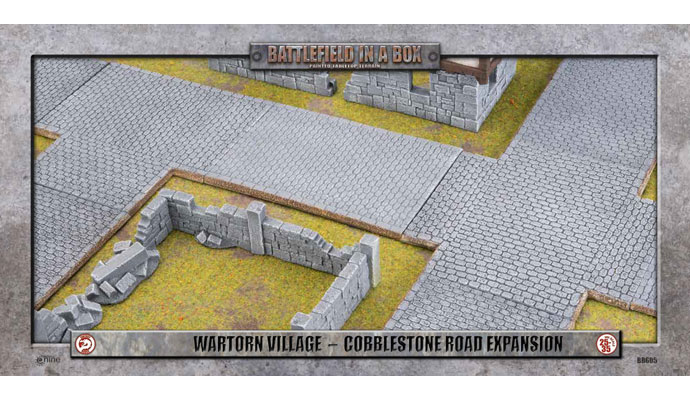 Battlefield in a Box: Wartorn Village - Cobblestone Road Expansion (BB605) 