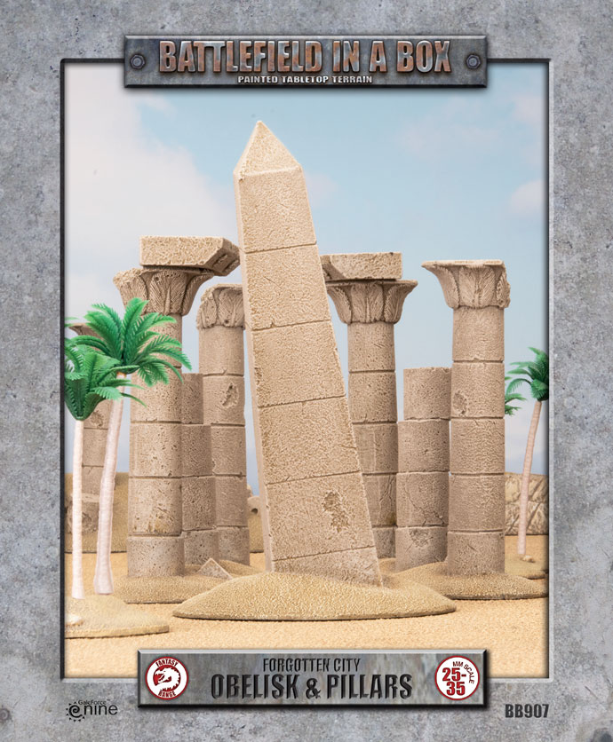 Battlefield in a Box: Forgotten City Obelisk and Pillars (BB907)