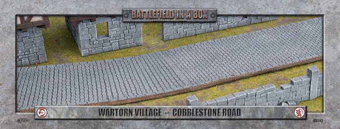 Battlefield in a Box: Wartorn Village - Cobblestone Road (BB592)