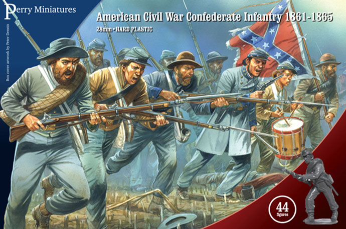 28mm American Civil War Confederate Infantry 1861 - 1865
