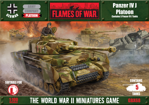 1-100 Scale Panzer IV Tank with Schurtzen suitable for Flames of War 3d Printed 